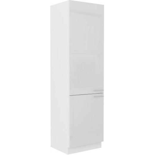 Szafka kuchenna dolna 60 cm słupek LARA 60DK 210 2F biała połysk
