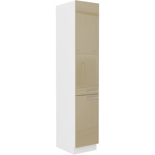 Szafka kuchenna dolna 40 cm słupek LARA 40DK 210 2F Cappucino połysk