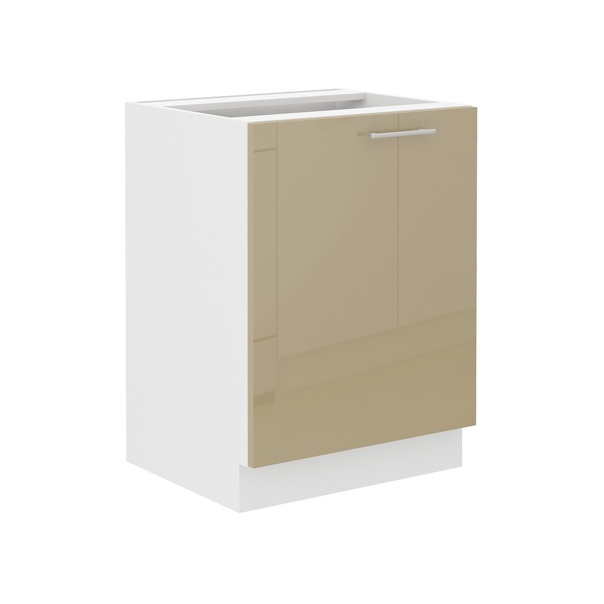 Szafka kuchenna dolna 60 cm LARA 60D 1F BB Cappucino połysk