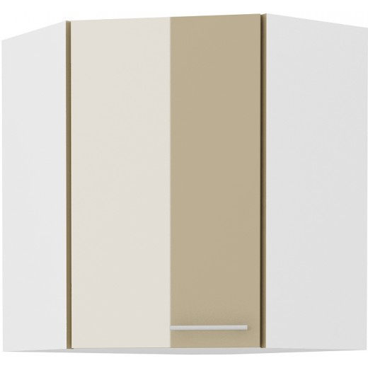 Szafka kuchenna górna narożna LARA 60x60 GN 72 1F Cappucino połysk