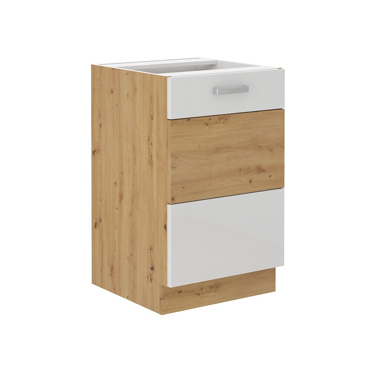 Szafka kuchenna pod zlew 50 cm biała połysk ARTISAN 50D ZL 1F BB