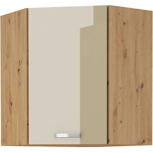 Szafka kuchenna górna narożna ARTISAN 60x60 GN 72 1F cappucino - dąb artisan