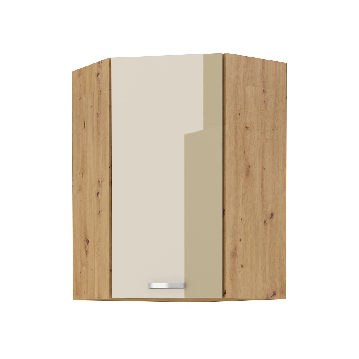 Szafka kuchenna górna narożna ARTISAN 60x60 GN 90 1F cappucino - dąb artisan