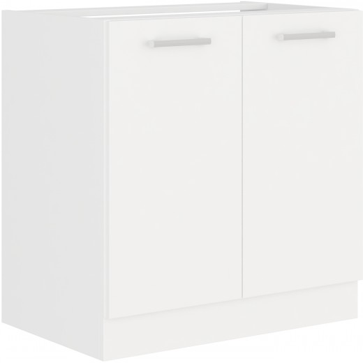Szafka kuchenna pod zlew 80 cm biała EKO 80D ZL 2F BB