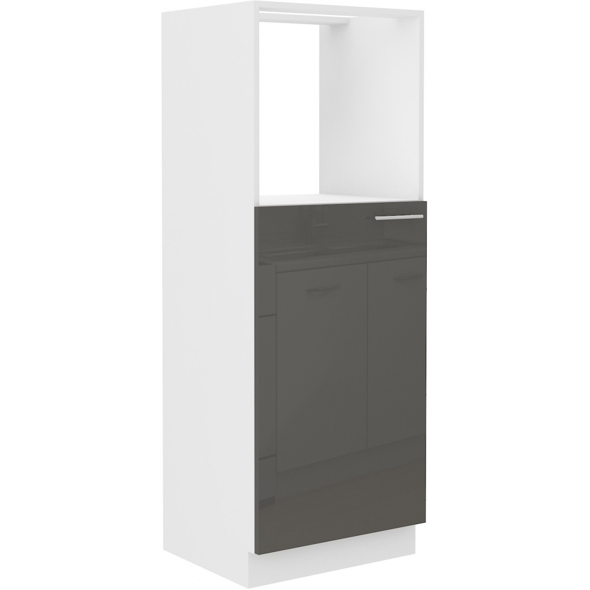 Szafka kuchenna dolna 60 cm słupek LARA 60 DKPL 162 1F GRWH grafit połysk