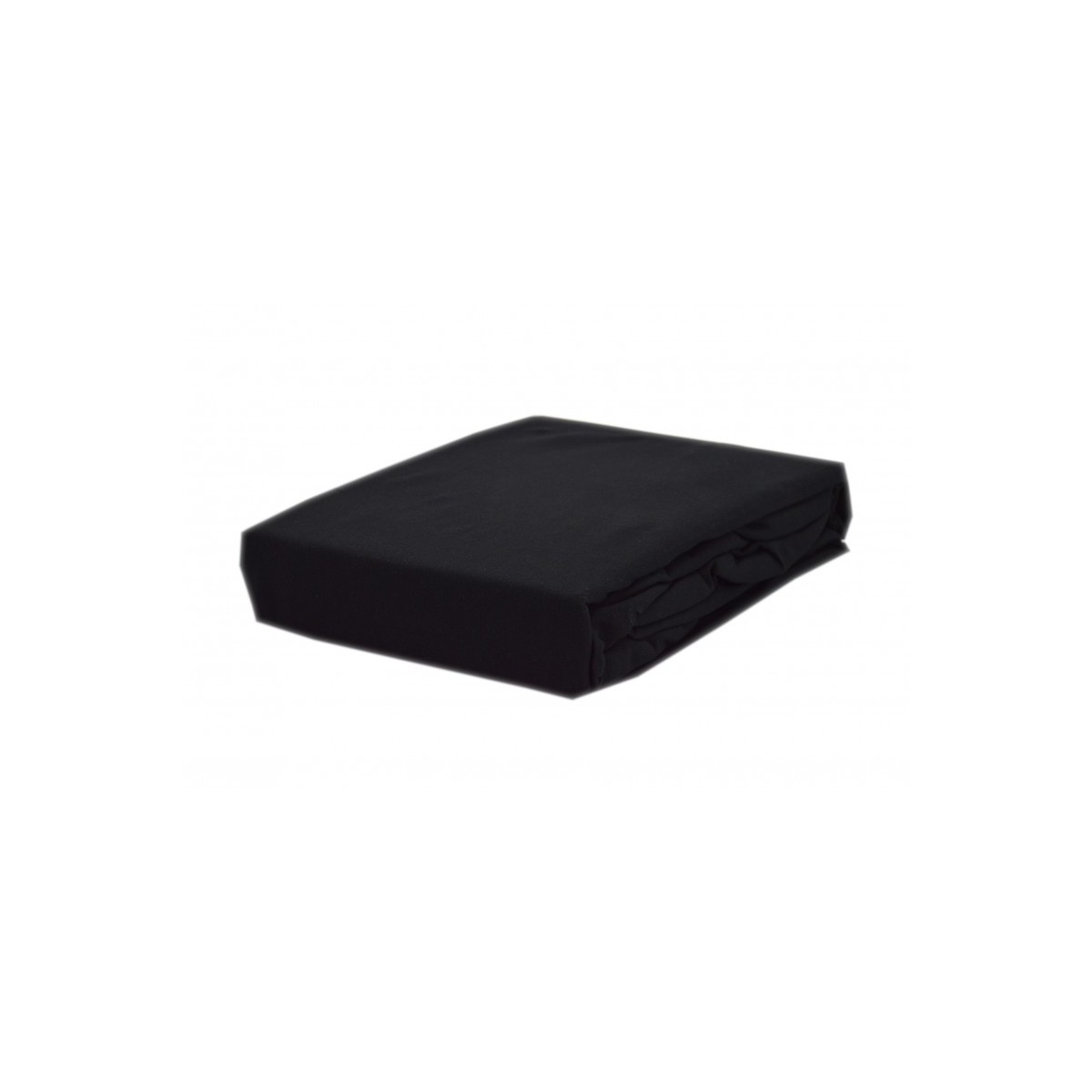 Prześcieradło bawełna jersey z gumką 160x200 czarne