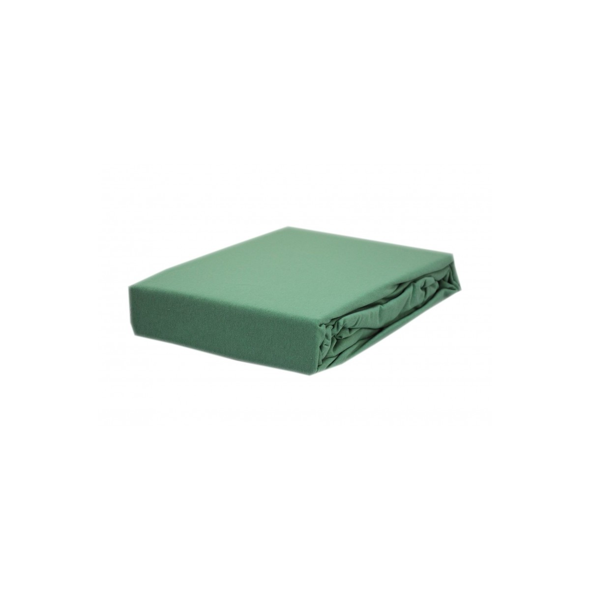 Prześcieradło bawełna jersey z gumką 120x200 zielone mięta