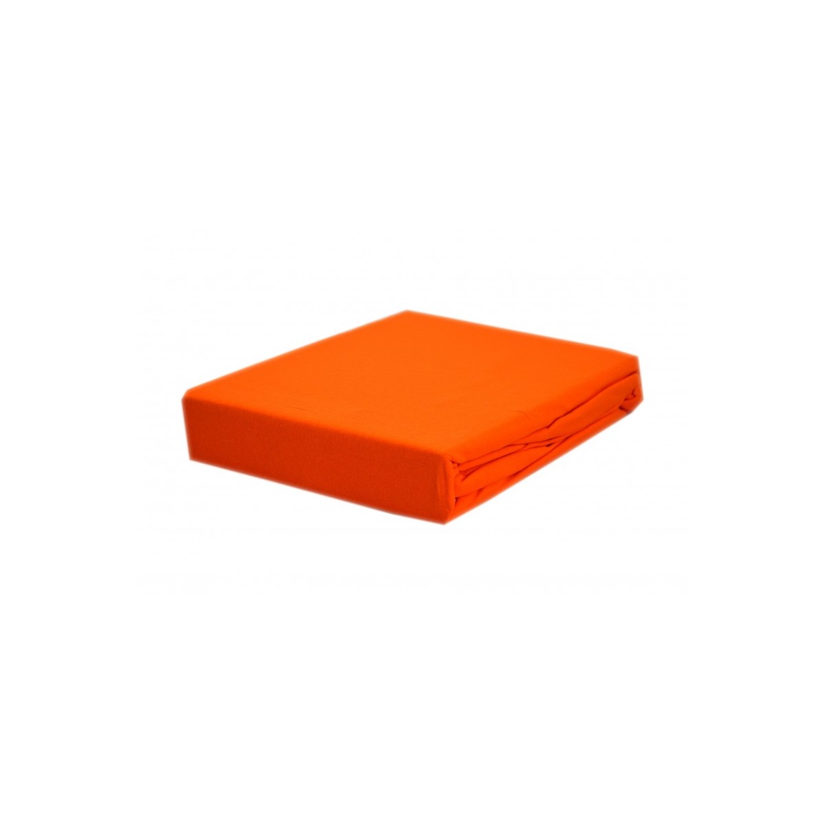 Prześcieradło bawełna jersey z gumką 120x200 pomarańczowe