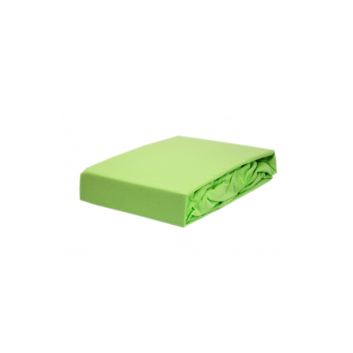 Prześcieradło bawełna jersey z gumką 120x200 zielone