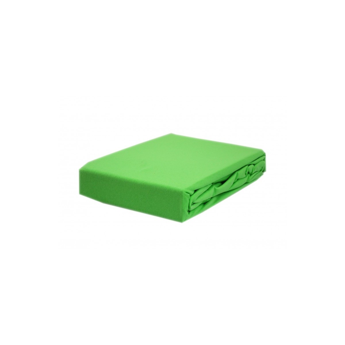 Prześcieradło bawełna jersey z gumką 120x200 zielone
