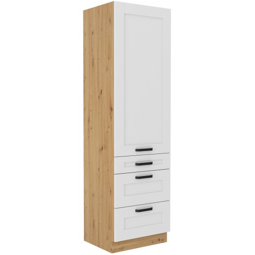 Szafka kuchenna dolna 60 cm słupek LUNA 60DKS 210 3S 1F WHAR mat