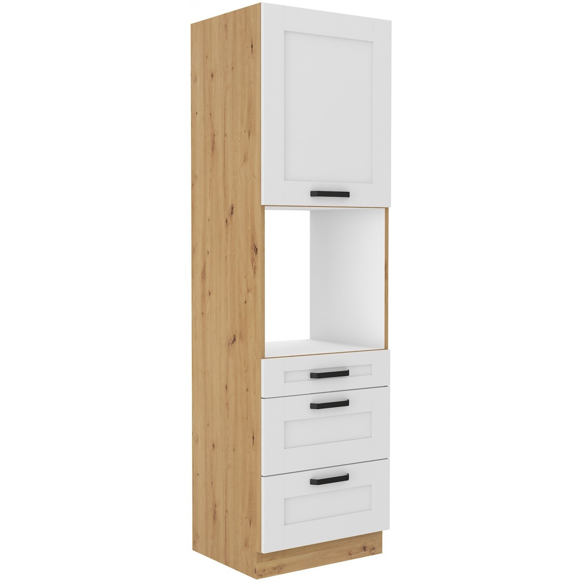 Szafka kuchenna dolna na piekarnik 60 cm słupek LUNA 60DPS 210 3S 1F WHAR mat