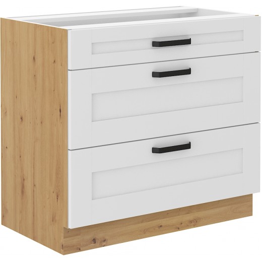 Szafka kuchenna dolna LUNA 80D 3S BB WHAR mat