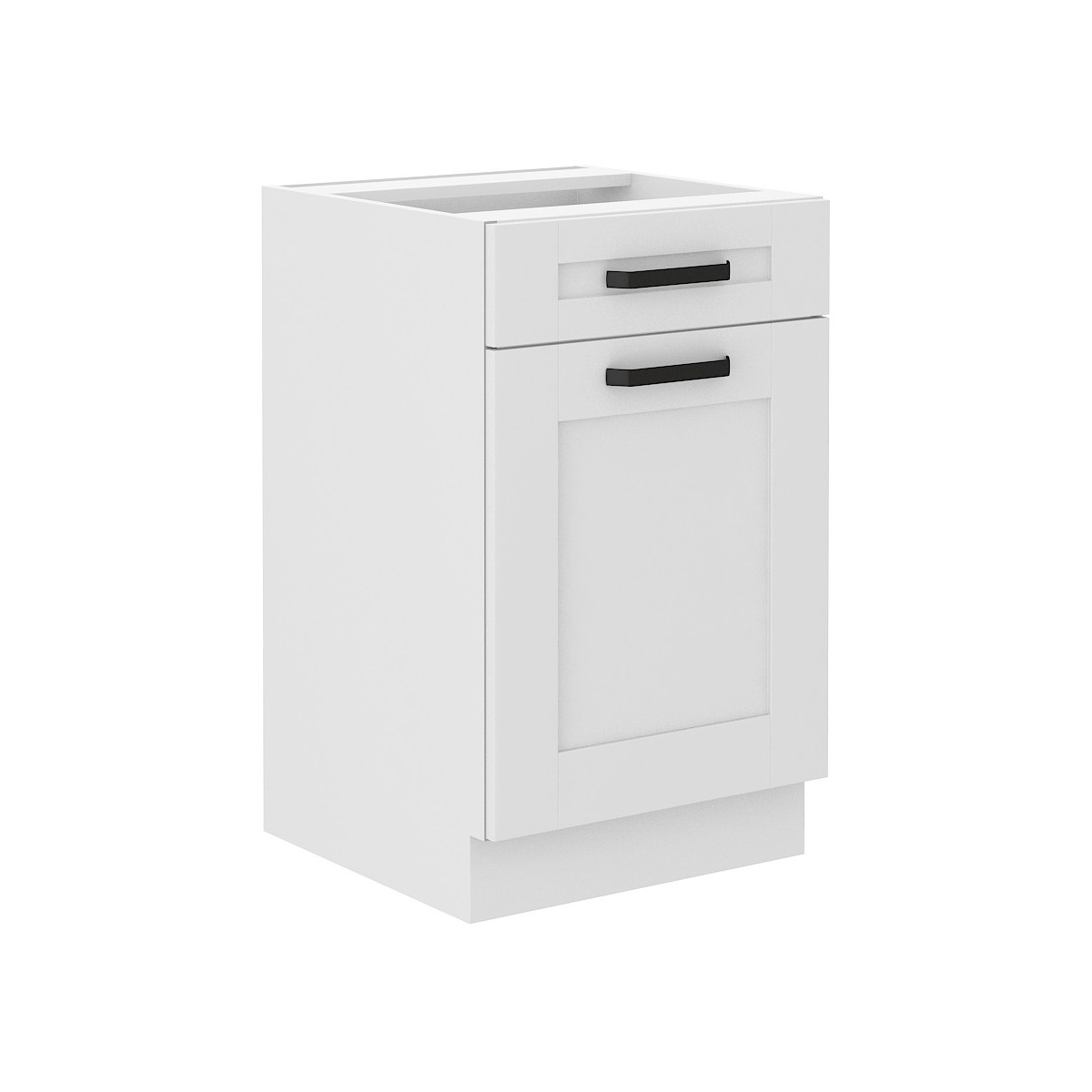 Szafka kuchenna dolna 50 cm LUNA 50D 1F1S BB Cargo WHWH biała mat
