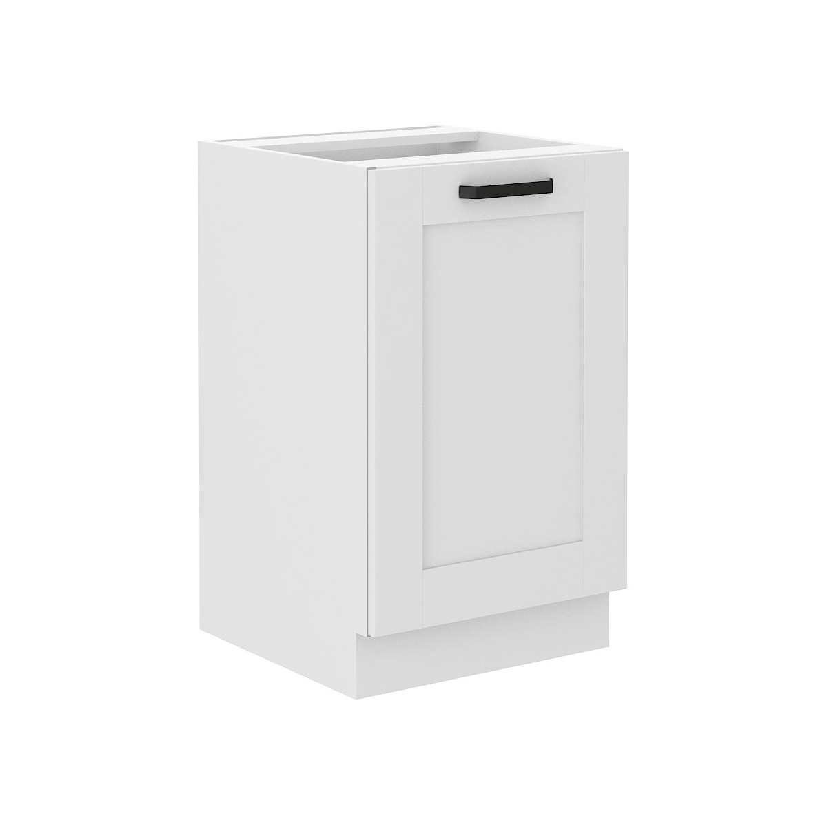 Szafka kuchenna pod zlew 50 cm biała LUNA 50D ZL 1F BB WHWH