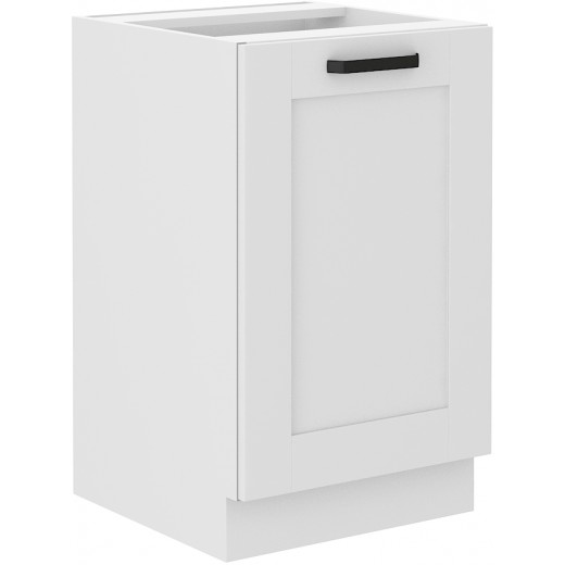 Szafka kuchenna pod zlew 50 cm biała LUNA 50D ZL 1F BB WHWH