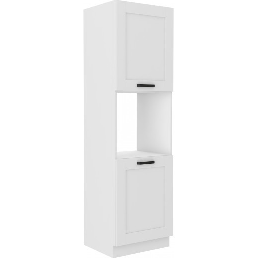 Szafka kuchenna dolna na piekarnik 60 cm słupek LUNA 60DP 210 2F WHWH mat