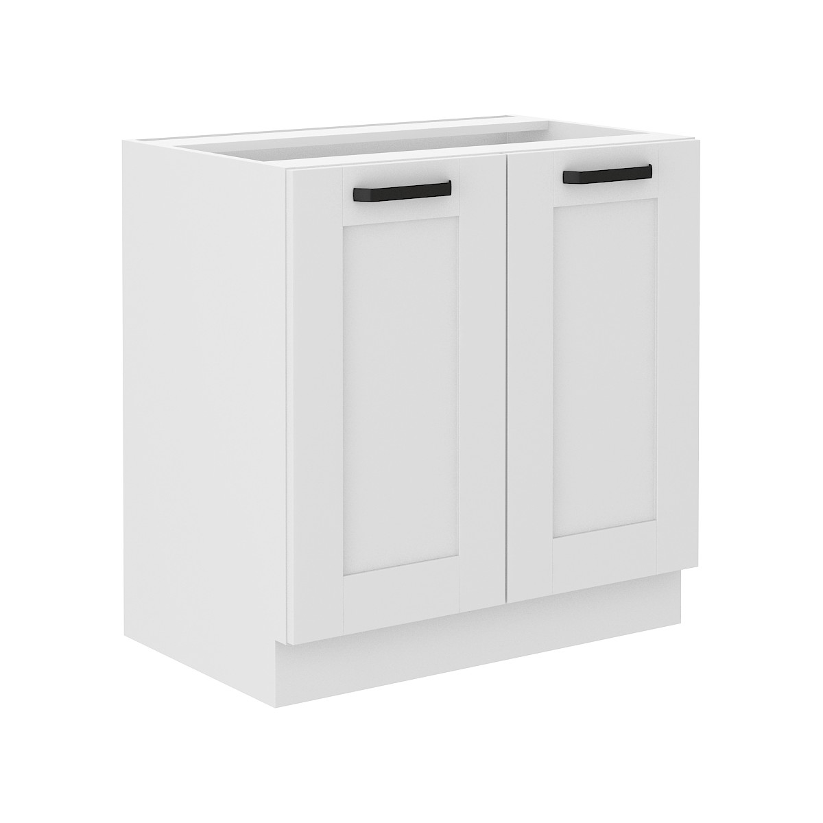 Szafka kuchenna dolna LUNA 80D 2F BB WHWH mat