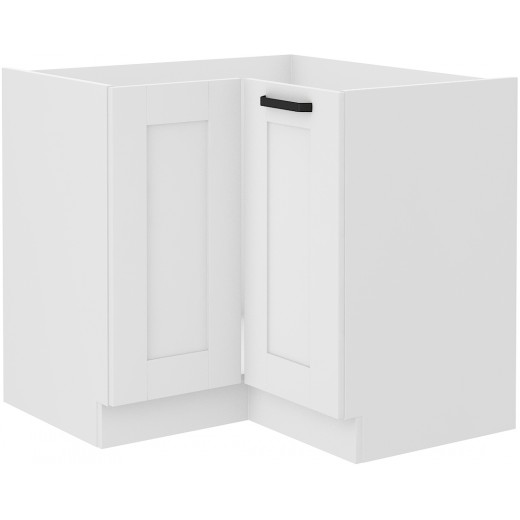 Szafka kuchenna dolna narożna LUNA 90x90DN 1F BB WHWH mat