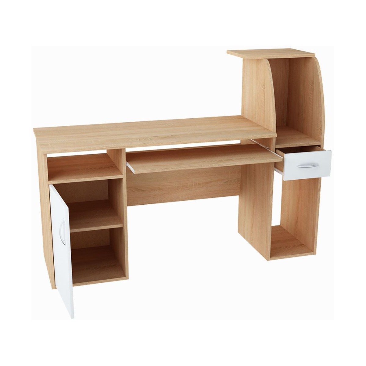 Biurko dziecięce Rysio 50x150 białe sonoma
