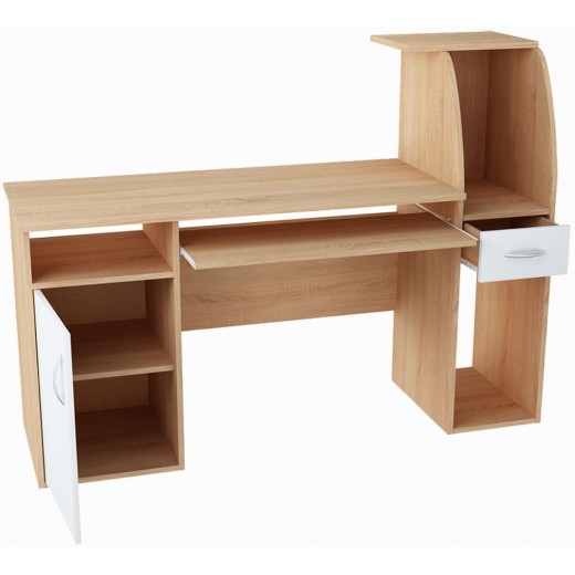 Biurko dziecięce Rysio 50x150 białe sonoma