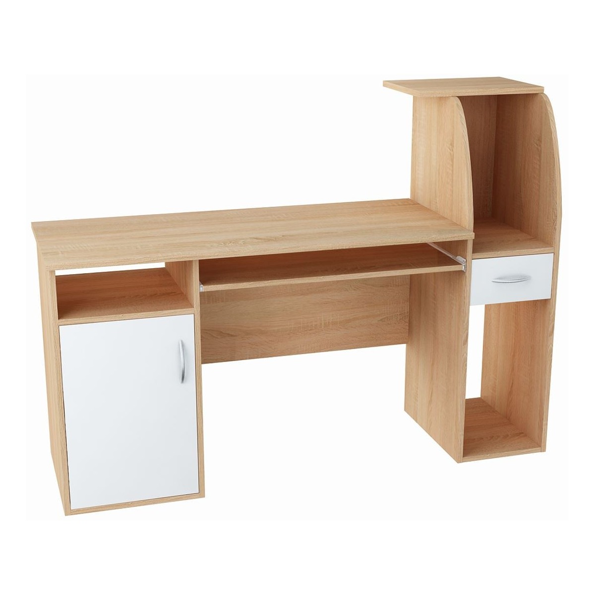 Biurko dziecięce Rysio 50x150 białe sonoma
