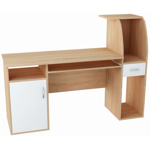 Biurko dziecięce Rysio 50x150 białe sonoma