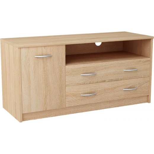 Nowoczesna Komoda RTV dąb sonoma JULCIA 110cm