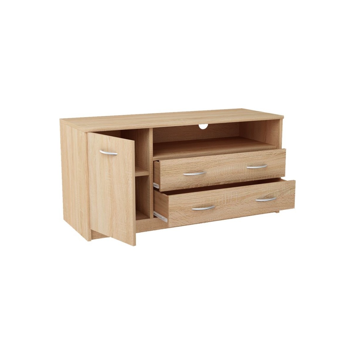 Nowoczesna Komoda RTV dąb sonoma JULCIA 110cm