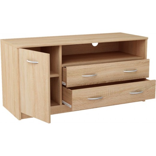 Nowoczesna Komoda RTV dąb sonoma JULCIA 110cm