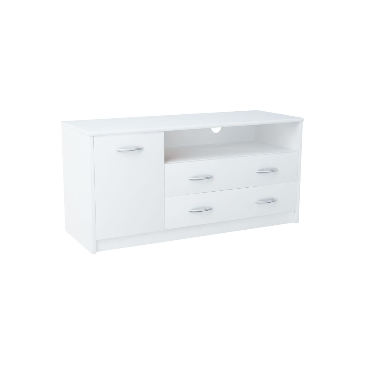 Nowoczesna Komoda RTV biała JULCIA 110cm
