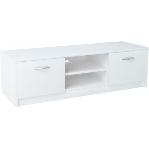 Nowoczesna Komoda RTV biała JULCIA 120cm