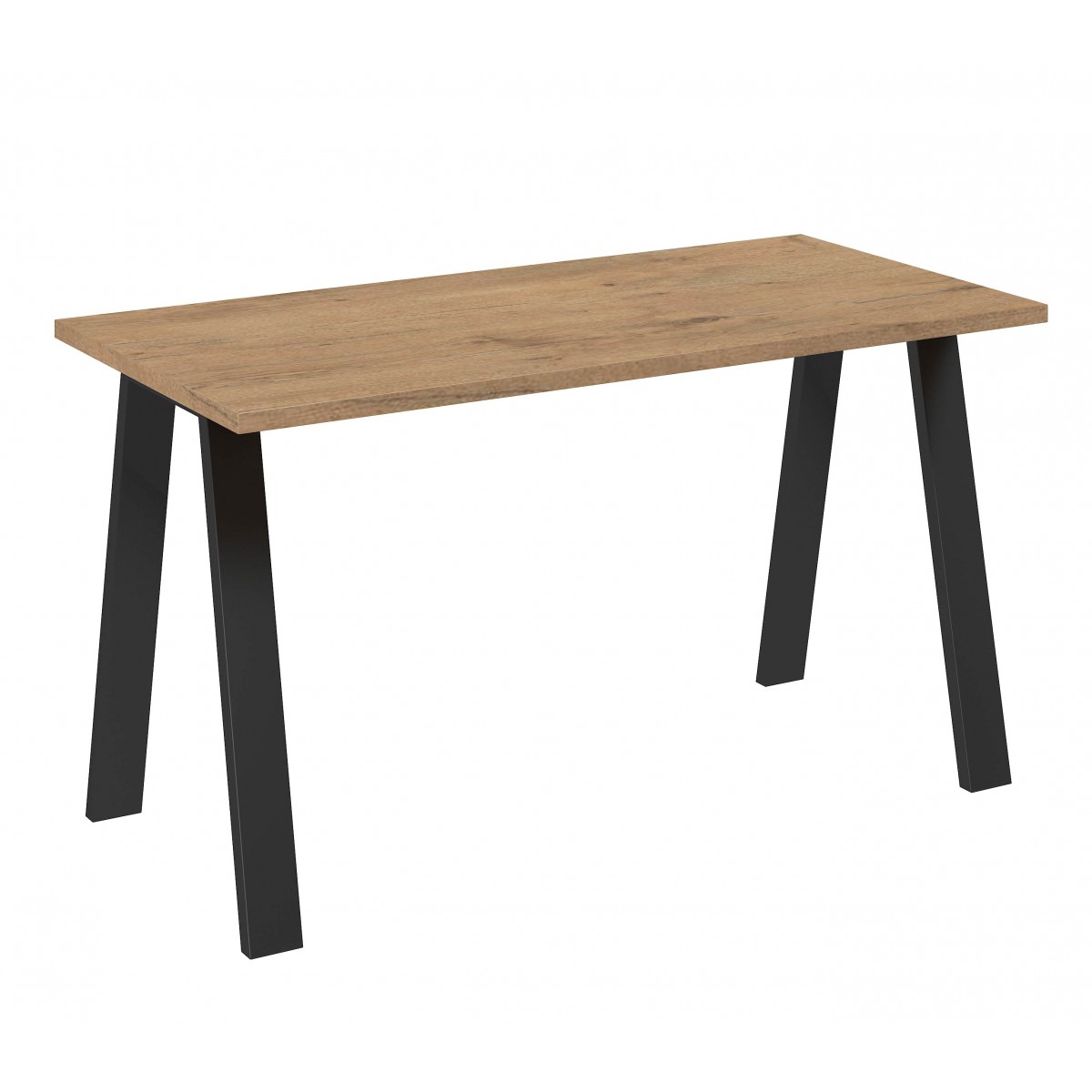 Stół masywny na metalowych nogach Kleo 138x90 dąb lancelot