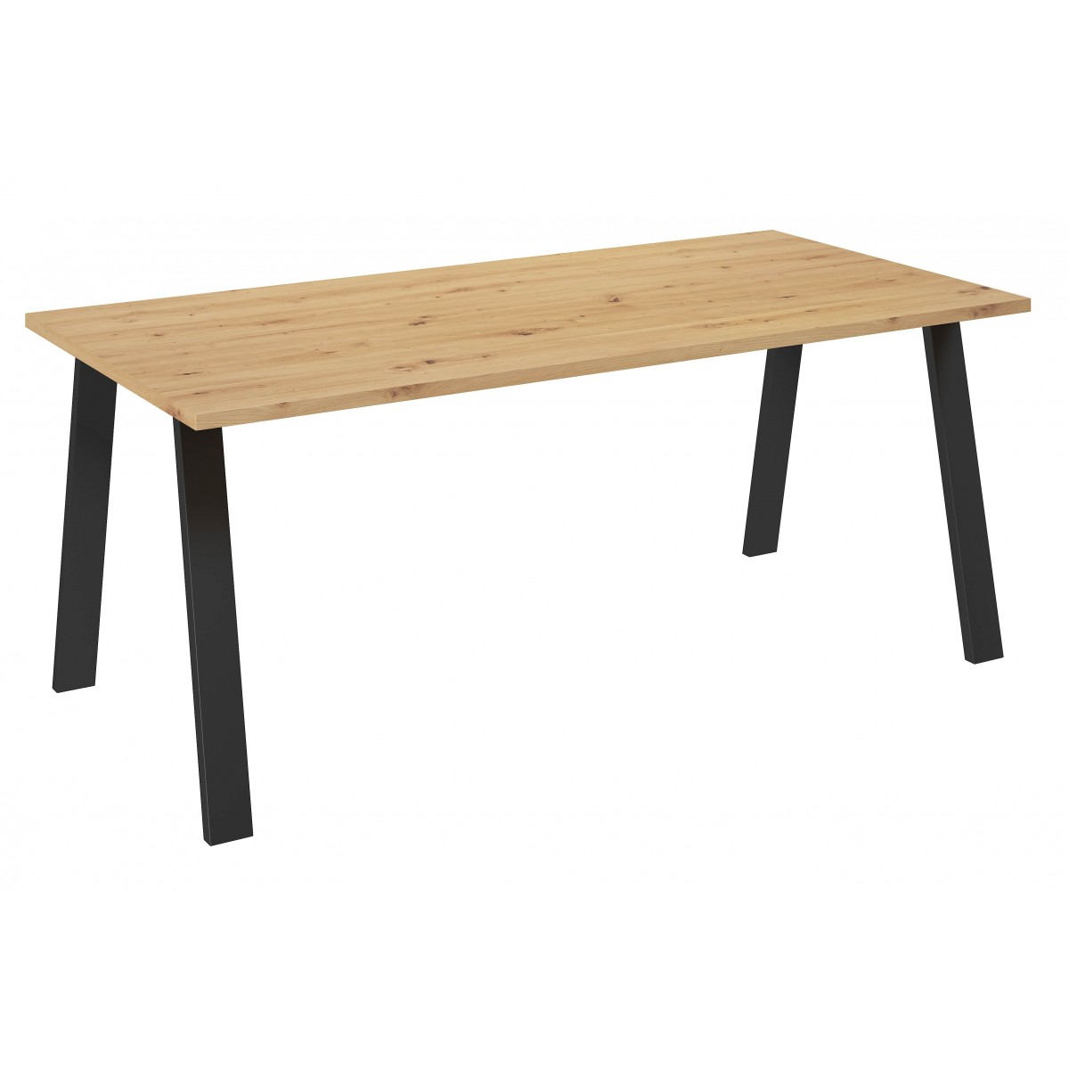 Stół masywny na metalowych nogach Kleo 185x90 dąb artisan