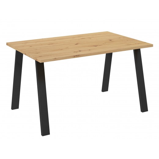 Stół masywny na metalowych nogach Kleo 138x90 dąb artisan