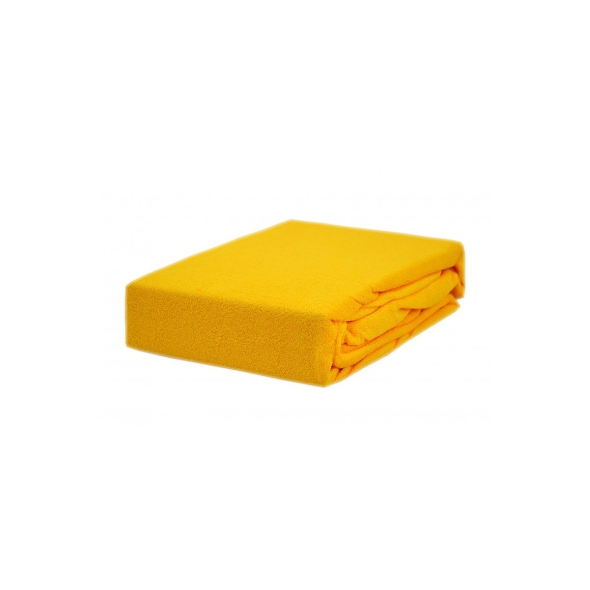 Prześcieradło frotte 140x200 grube żółte
