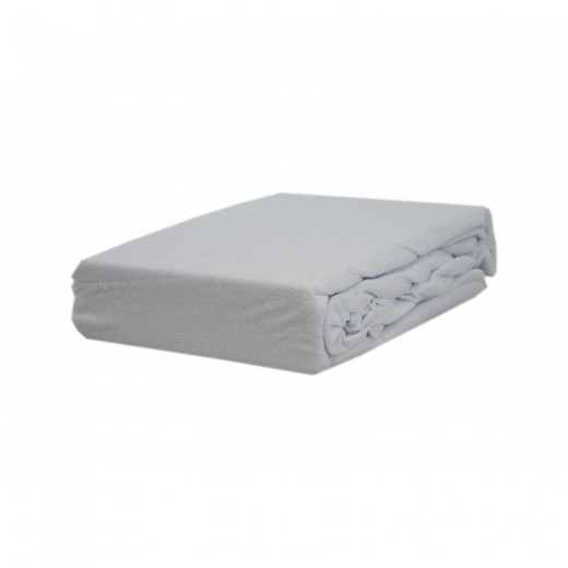 Prześcieradło frotte 200x220 grube białe