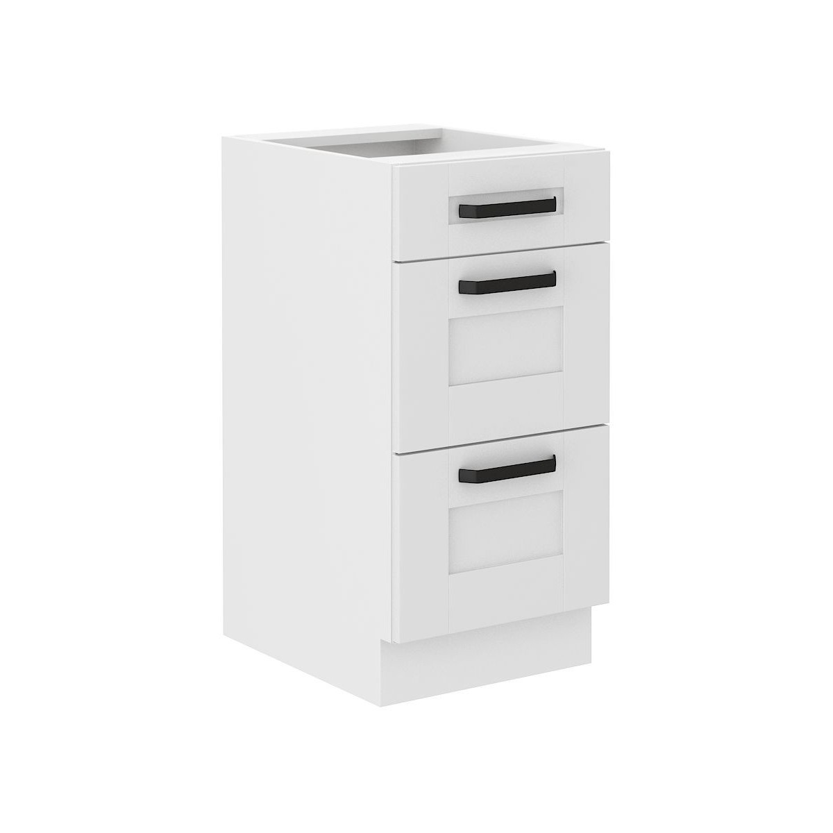Szafka kuchenna dolna 40 cm LUNA 40D 3S BB WHWH mat